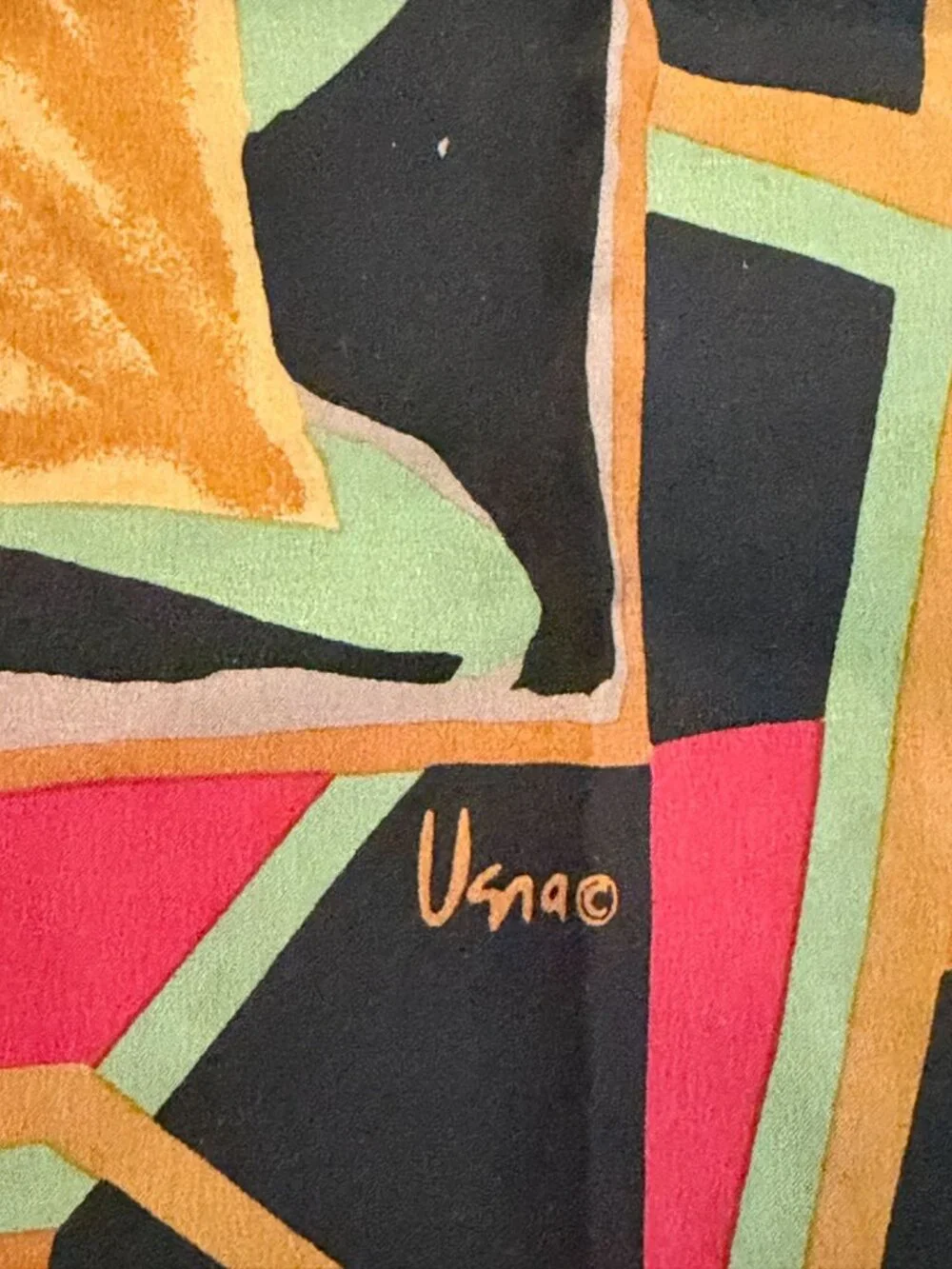 Vintage Vera Silk Rectangle Scarf Colorful Floral Flowers